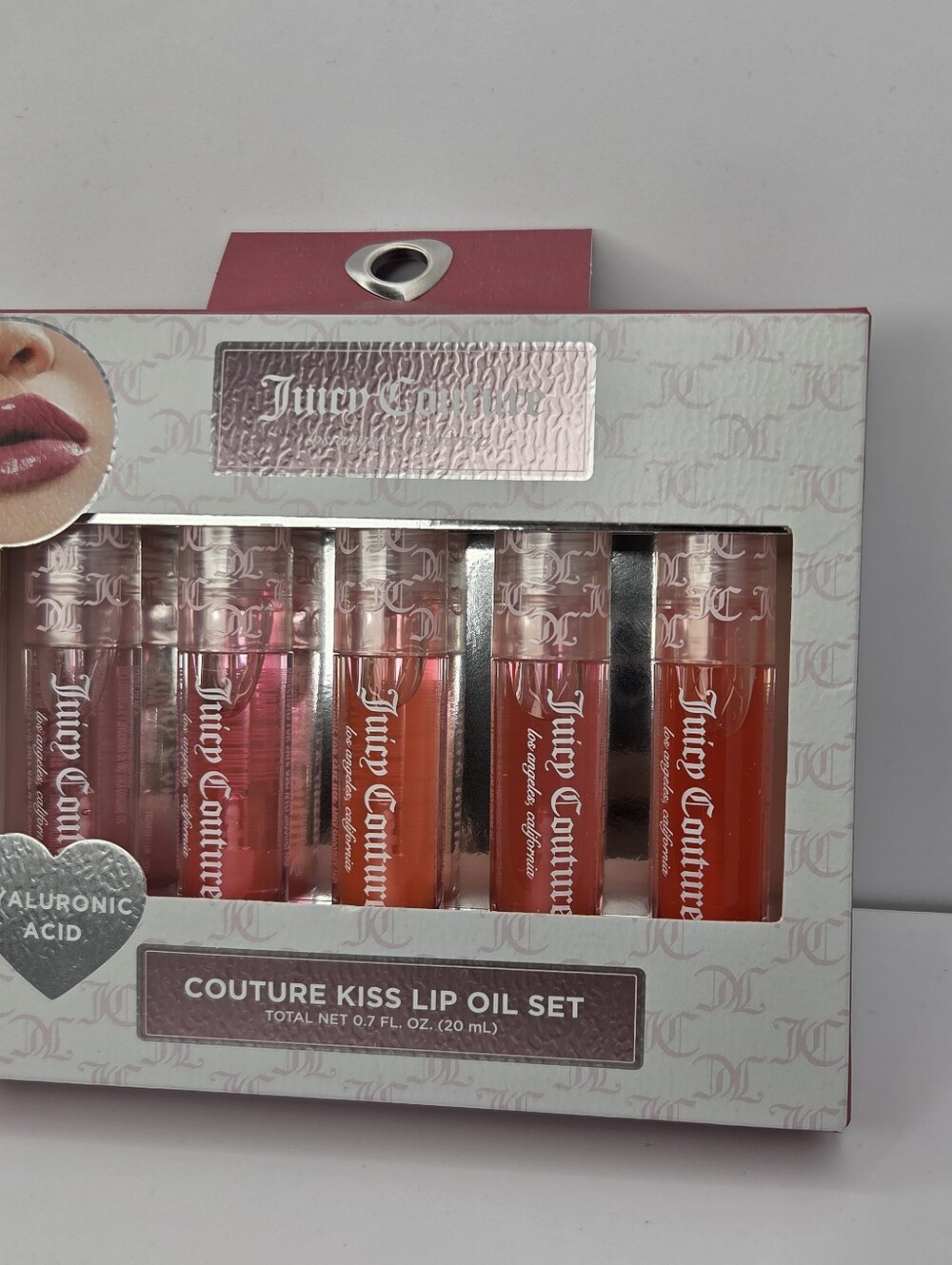 💕▪️Juicy Couture▪️ Couture Kiss Lip Oil Set - Pink, Coral & Red Tones Set Of 5 - Picture 3 of 5